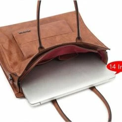 Promo ⭐ Wimona Fantasia 4080 Schoudertas / Laptopotas - Cognac 👍 -Tassen-Dames Winkel 550x465 3