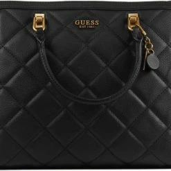 Goedkoop ❤️ GUESS Shopper Dames / Handtas - Leer - Abbey Tote - Zwart 👍