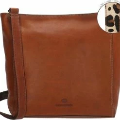 Uitgang ⭐ Micmacbags Wildlife Schoudertas - Bruin 🔥