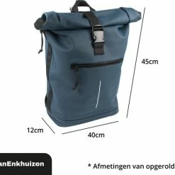Uitgang ✔️ Van Enkhuizen VanEnkhuizen Rolltop Rugzak Met Laptopvak 15,6 Inch - 20 Liter - Waterafstotend En Thermo Materiaal - Navy 😉 -Tassen-Dames Winkel 550x471 8