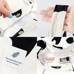 Beste Verkoop 🎁 Fashion Favorite Shopper / Tote Bag - Cow / Koe Corduroy | 37 X 28 X 11 Cm | Katoen 🥰 -Tassen-Dames Winkel 550x472