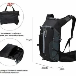 Hete verkoop ✨ Giftshop JR West Biking Fietsrugzak 10L - Waterdicht - Ademend Ontwerp - Lichtgewicht - Met Reflecterende Strepen ⭐ -Tassen-Dames Winkel 550x473