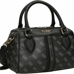 Beste recensies van 🎉 Guess Medium Schoudertas / Crossbody Tas Dames - Leer - Noelle - All-over Logoprint - Zwart 🧨 -Tassen-Dames Winkel 550x475 2