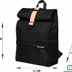 Top 10 ✔️ Bold Banana - Laptoprugzak Roll Top - Black Rose ❤️ -Tassen-Dames Winkel 550x477 1