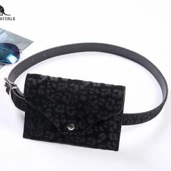 Flash-uitverkoop ๐งจ San Vitale® - Riem - Klein Heuptasje Met Riem - Fanny Pack - Leopard - Panterprint Zwart/grijs ๐งจ