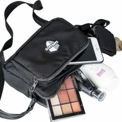 Goedkoopste 😀 SafeSave Schoudertas – Waterafstotend Met Ristsluiting – Afneembare En Verstelbare Schouderriem - Portemonnee - Zwart 😉 -Tassen-Dames Winkel 550x479 1