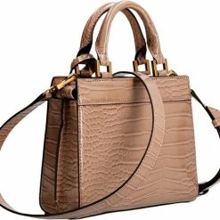 Begroting ❤️ Guess Katey Croc Mini Dames Schoudertas - Taupe - Maat Geen 🧨 -Tassen-Dames Winkel 550x480 2