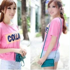 Kopen ❤️ Merkloos Dames Clutch Groen - Lederen Handtasje, Schoudertas, Crossover Tas- Met Afneembare Lange Schouderband 🔔 -Tassen-Dames Winkel 550x482 7