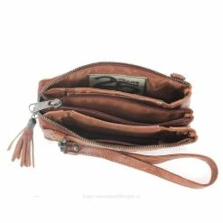 Goedkoopste 😍 Bear Design Alessia Leren Schoudertasje/Clutch - Cognac ⌛ -Tassen-Dames Winkel 550x484