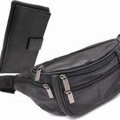 Flash-uitverkoop 💯 Safekeepers Heuptasje - Leren Heuptas - Heuptasje Dames - Fanny Pack Dames Dames - Zwart 🤩