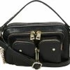 Gloednieuw 🔥 Nunoo Kleine Schoudertas / Crossbody Tas Dames - Leer - Helena - Zwart ⭐