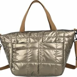 Promo โ๏ธ Puffer Schoudertas - Goud | Crossbody / Handtas | 38 X 23 X 13 Cm | Polyester | Fashion Favorite ๐ฏ