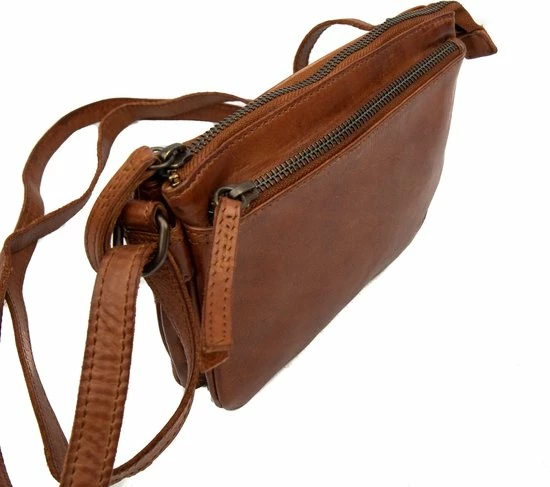 Beste Verkoop 🛒 Bear Design Kleine Schoudertas / Crossbody Tas Dames - Leer - Cow Lavato - Cognac 🔔 14 Beste Verkoop 🛒 Bear Design Kleine Schoudertas / Crossbody Tas Dames - Leer - Cow Lavato - Cognac 🔔 - Afbeelding 12