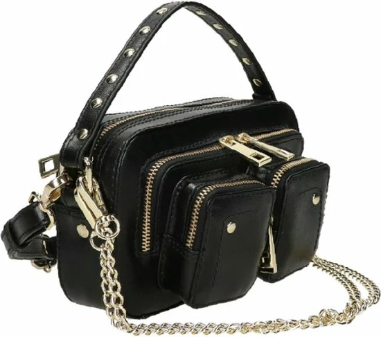 Gloednieuw π₯ Nunoo Kleine Schoudertas / Crossbody Tas Dames - Leer - Helena - Zwart β 9 Gloednieuw π₯ Nunoo Kleine Schoudertas / Crossbody Tas Dames - Leer - Helena - Zwart β - Afbeelding 7