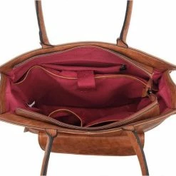 Promo ⭐ Wimona Fantasia 4080 Schoudertas / Laptopotas - Cognac 👍 -Tassen-Dames Winkel 550x487 7