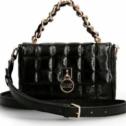 Gloednieuw 🔔 Guess Kobo Mini Flap Dams Crossbodytas - Zwart 👍