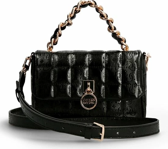 Gloednieuw π Guess Kobo Mini Flap Dams Crossbodytas - Zwart π 3 Gloednieuw π Guess Kobo Mini Flap Dams Crossbodytas - Zwart π