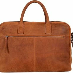 Hete verkoop 🥰 DSTRCT Wall Street Laptoptas - 17 Inch - Cognac 👍 -Tassen-Dames Winkel 550x489 4
