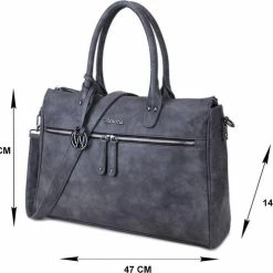 Goedkoop 🔥 Wimona Fabiana Two 2022 Schoudertas / Laptoptas - 15,6 Inch - Grijs ❤️ -Tassen-Dames Winkel 550x490 2