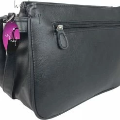 Coupon 😍 Nicole Brown Schoudertas Zwart, Ecoleder 22 X 30 Cm - Handtassen Dames - Schoudertassen Vrouw 😀 -Tassen-Dames Winkel 550x495 1