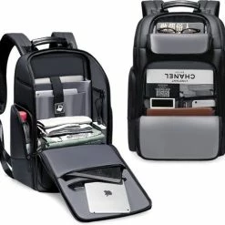 Promo 😍 Fenruien Rugtas - 17 Inch - Laptop Rugzak - USB-aansluiting - Waterafstotend - Zwart - Incl. Smart Thermosfles 🧨 -Tassen-Dames Winkel 550x505 5