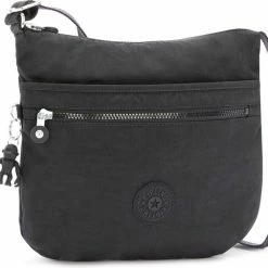 Coupon 🥰 Kipling Medium Schoudertas / Crossbody Tas Dames - Polyamide - Arto - Zwart 🎉