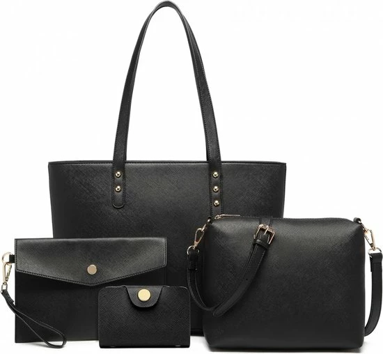 Groothandel ๐ฅฐ Miss Lulu Handtas | Crossbodytas | Clutch | Portemonnee - Damestas 4-delige Set - Kunstleer - Grote Capaciteit - Zwart (LG6931 BK) ๐ 3 Groothandel ๐ฅฐ Miss Lulu Handtas | Crossbodytas | Clutch | Portemonnee - Damestas 4-delige Set - Kunstleer - Grote Capaciteit - Zwart (LG6931 BK) ๐