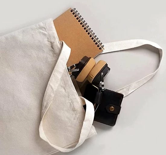 Gloednieuw π RemGoods Katoenen Draagtas - 12 Stuks - Naturel Canvas Tas - Handtas - Tassen - Tote Bag - Met Lange Hengsel - Geschikt Om Te Bedrukken Of Te Decoreren Met O.a. Textielverf, Textielstiften, Verfstiften, Sjablonen Etc. π 6 Gloednieuw π RemGoods Katoenen Draagtas - 12 Stuks - Naturel Canvas Tas - Handtas - Tassen - Tote Bag - Met Lange Hengsel - Geschikt Om Te Bedrukken Of Te Decoreren Met O.a. Textielverf, Textielstiften, Verfstiften, Sjablonen Etc. π - Afbeelding 4