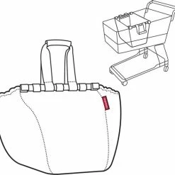 Gloednieuw 🔔 Reisenthel Easyshoppingbag Boodschappentas Voor Winkelwagen - 30L - Zwart 👍 -Tassen-Dames Winkel 550x516
