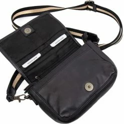 Begroting 🧨 Bear Design Giulia Leren Schoudertas / Kleptas - Zwart 🌟 -Tassen-Dames Winkel 550x517 8