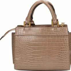 Begroting ❤️ Guess Katey Croc Mini Dames Schoudertas - Taupe - Maat Geen 🧨 -Tassen-Dames Winkel 550x519 3