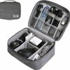 Nieuw 🎁 QY Kabel Organizer Tas, Multifunctionele Opbergtas Voor Elektronica En Accessoires - Grijs ✨
