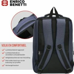 Beste deal 🧨 Enrico Benetti Belfast 62095 Laptoprugzak 15" - Zwart ❤️ -Tassen-Dames Winkel 550x520 7