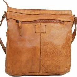 Top 10 🔥 Bear Design Medium Schoudertas / Crossbody Tas Dames - Leer - Cow Lavato - Cognac 😉 -Tassen-Dames Winkel 550x524 1