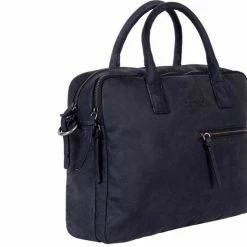 Tassen-Dames Winkel 32 Beste Verkoop 🛒 DSTRCT Wall Street Laptoptas - 15,4 Inch - Zwart 🌟