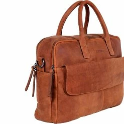 Hete verkoop 🥰 DSTRCT Wall Street Laptoptas - 17 Inch - Cognac 👍 -Tassen-Dames Winkel 550x526 7
