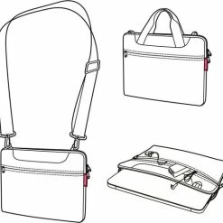 Flash-uitverkoop 😍 Reisenthel Netbookbag Laptoptas Netbook Tas - 5L - Twist Silver Grijs 🔔 -Tassen-Dames Winkel 550x528