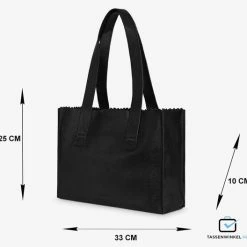 Beste Verkoop 🧨 MYOMY My Paper Bag Dames Handtas - Zwart 😉 -Tassen-Dames Winkel 550x528 3
