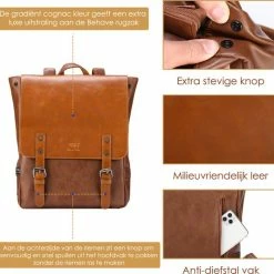 Groothandel 🥰 Behave Rugzak - Rugtas - 🎒 Backpack - Laptoptas - Schooltas - 15 L - 15 Inch Laptop Tas - Bruin 🥰 -Tassen-Dames Winkel 550x534 8