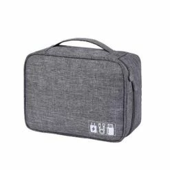 Korting 🎉 Allure Travel - Kabel Organizer Tas - Opbergtas Voor Kabels En Accessoires - Grijs 🎁 -Tassen-Dames Winkel 550x534 9