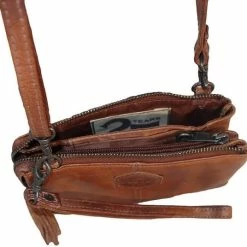 Goedkoopste 😍 Bear Design Alessia Leren Schoudertasje/Clutch - Cognac ⌛ -Tassen-Dames Winkel 550x536 6