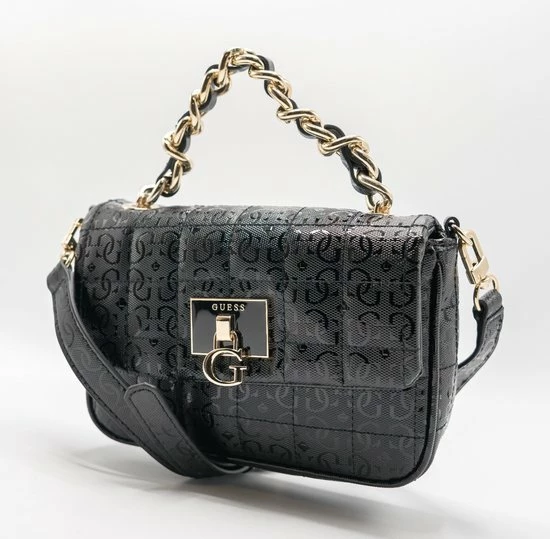 Gloednieuw π Guess Kobo Mini Flap Dams Crossbodytas - Zwart π 6 Gloednieuw π Guess Kobo Mini Flap Dams Crossbodytas - Zwart π - Afbeelding 4