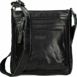 Korting ⌛ Old West Leren Schoudertas Zwart 🎉