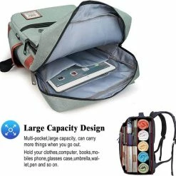 Gloednieuw 🥰 Veran Rugtas - Rugzak - 25 Liter - 15,6" Laptopvak - Boekentas - Vintage - Laptop - School - Boekentas - Groen 👍 -Tassen-Dames Winkel 550x543 2