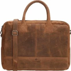 Beste Pirce 💯 Micmacbags Bartlesville Laptoptas - 15,6 Inch - Bruin 🧨