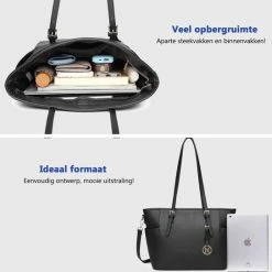 Goedkoop ๐คฉ Miss Lulu Dames Schoudertas - Handtas - Laptoptas 13.3" – Zwart (LM1642 BK) ๐ 22 Goedkoop ๐คฉ Miss Lulu Dames Schoudertas - Handtas - Laptoptas 13.3" – Zwart (LM1642 BK) ๐ -Tassen-Dames Winkel 550x543 7