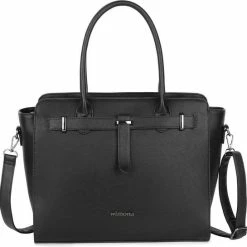 Kopen 💯 Wimona Sienna Handtas / Laptoptas 15,6 Inch - Zwart 🔔