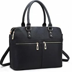 Flash-uitverkoop ❤️ Miss Lulu Schoudertas - Handtas - Schoudertassen Vrouw - Zwart (LT1706 BK) 🌟 -Tassen-Dames Winkel 550x547 4