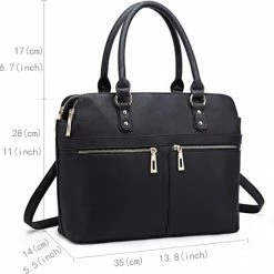 Flash-uitverkoop ❤️ Miss Lulu Schoudertas - Handtas - Schoudertassen Vrouw - Zwart (LT1706 BK) 🌟 -Tassen-Dames Winkel 550x548 1