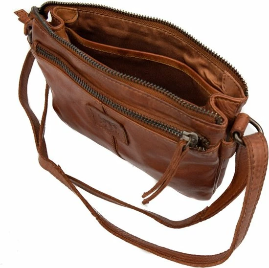 Beste Verkoop 🛒 Bear Design Kleine Schoudertas / Crossbody Tas Dames - Leer - Cow Lavato - Cognac 🔔 17 Beste Verkoop 🛒 Bear Design Kleine Schoudertas / Crossbody Tas Dames - Leer - Cow Lavato - Cognac 🔔 - Afbeelding 15